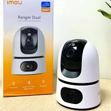 IMOU 3K (3MP+3MP) Dual Lens Indoor WiFi Surveillance Camera, 360° Camera with AI Person/Animal/Sound Detection, Automatic Tracking, Night Vision Colour, Two-Way Audio, Private Mode